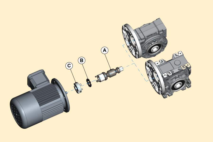 Schneckengetriebe-Baukastensystem